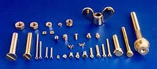 brass copper bolts nuts screws fasteners turned parts